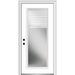 Verona Home Design Primed Steel Prehung Front Entry Door Metal | 81.75 H x 32 W x 4.56 D in | Wayfair EMJ686BLLPR28R