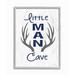 Viv + Rae™ Leite Little Man Cave Antlers Wood Grain Decorative Plaque Wood in Brown | 20 H x 16 W x 1.5 D in | Wayfair