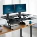 VARI ProPlus Height Adjustable Standing Desk Converter Wood/Metal in Black | 17.5 H x 48 W x 29.75 D in | Wayfair 49358