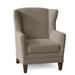 Wingback Chair - Fairfield Chair Mead 32" Wide Slipcovered Wingback Chair Fabric in White/Brown | 41 H x 32 W x 33 D in | Wayfair