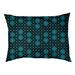 Tucker Murphy Pet™ Byrge Lattice Outdoor Dog Pillow Polyester/Fleece in Blue/Black | 14 H x 42.5 W in | Wayfair 15DF67635B3A4E31A4EB82103B0DBF13