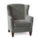 Wingback Chair - Fairfield Chair Mead 32" Wide Slipcovered Wingback Chair Fabric in White/Brown | 41 H x 32 W x 33 D in | Wayfair
