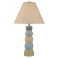 Highland Dunes Wille 32" Table Lamp Stone in Blue/Gray/Green | 32 H x 18 W x 18 D in | Wayfair F434AEB15C774254A3B0D6C6BFAE9BB8
