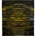 Black/Brown 96 W in Rug - Brayden Studio® One-of-a-Kind Laisha Hand-Knotted Traditional Style Yellow 8' x 10' Area Rug Silk/Wool | Wayfair