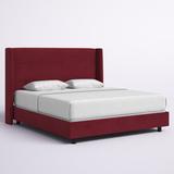Mistana™ Dinapoli Low Profile Standard Bed Upholstered/Metal in Black | 56 H x 81 W x 85 D in | Wayfair 5D8FCFF8CD504F2195453616E26FDE89