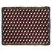 Ebern Designs Leffel Heavy Geometric Stripes Woven Cotton Blanket Cotton in Red/Black/Brown | 80 H x 60 W in | Wayfair