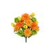 August Grove® 18 Stems Artificial Tulip, Dahlia & Ranunculus Greenery Mixed Bush Polyester in Orange/Green | 20 H x 12 W x 9 D in | Wayfair