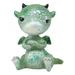 World Menagerie Narooma Fantasy Grumpy Baby Dragon Mini Figurine Resin in Gray/Green | 2.75 H x 2 W x 2 D in | Wayfair