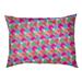 Tucker Murphy Pet™ Campion Octagons Cat Bed Designer Pillow Fleece, Polyester in Pink | 17 H x 42 W x 52 D in | Wayfair