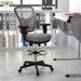 Ebern Designs Legacy Ergonomic Mesh Drafting Chair Upholstered/Mesh in Gray/Black | 49.5 H x 25.25 W x 24.5 D in | Wayfair