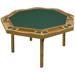 Kestell Furniture 57" Oak Period Poker Table Felt | 29.5 H x 57 W x 52 D in | Wayfair O-85-F-Dark Green Felt/Natural