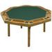 Kestell Furniture 57" Oak Period Poker Table Felt | 29.5 H x 57 W x 52 D in | Wayfair O-85-F-Black Felt/Ranch Oak