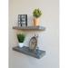 Kelly Clarkson Home Alouette 2 Piece Pine Solid Wood Floating Shelf Wood in Gray | 1.5 H x 24 W x 7 D in | Wayfair BA1136E7DB8940C8A3E9C0B5282F8CB8