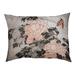 Tucker Murphy Pet™ Burkart Peonies & Butterfly Designer Pillow Fleece, Polyester in Brown | 17 H x 52 W x 42 D in | Wayfair