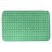 Ebern Designs Leffel Diamonds Rectangle Non-Slip Chevron Bath Rug Memory Foam in Green/Brown | 23 W x 36 D in | Wayfair