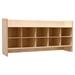 Wood Designs Contender Wall Hanging Cubby w/ Hooks Wood in Brown/White | 21.75 H x 46.75 W x 12 D in | Wayfair C51409F