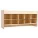 Wood Designs Contender Wall Hanging Cubby w/ Hooks Wood in Brown/White | 21.75 H x 46.75 W x 12 D in | Wayfair C51401
