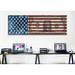 Winston Porter American Flag One Dollar Bill, Stripes - Graphic Art Print on Canvas in Blue/Red | 16 H x 48 W x 1.5 D in | Wayfair