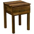 Union Rustic Derik 1 - Drawer Nightstand in Brown | 27 H x 20 W x 20 D in | Wayfair DAF79855CB054D08A05EB9EB4E99CBBB