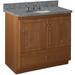 Millwood Pines Lysette 36" Bathroom Vanity Base Only Wood/Solid Wood in Brown | 34.5 H x 36 W in | Wayfair DC1741FB76A84261BE8075C9D69BC91F