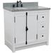 Gracie Oaks Trainor 37" Single Bathroom Vanity Set Stone, Granite in Gray | 36 H x 37 W x 22 D in | Wayfair 443A5C9DB8E7458493F029B553D4B093