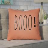 The Holiday Aisle® Hesser Indoor/Outdoor Throw Pillow Polyester/Polyfill blend in Orange | 20 H x 20 W x 4 D in | Wayfair