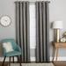 Winston Porter Mentzer Solid Room Darkening Thermal Grommet Curtains/Drapes Polyester in Gray | 95 H in | Wayfair 9E7C916342B94FC8ACBA176CEB8719A2