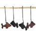 The Holiday Aisle® African Fish Ebony Wood Hanging Figurine Ornament Wood in Brown | 1.3 H x 2 W x 0.2 D in | Wayfair