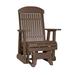 Ebern Designs Bosom Classic Outdoor Glider Chair, Stainless Steel in Brown | 43 H x 30 W x 30 D in | Wayfair 8C36A5E7E26347459E7AA4358C2D162F