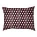 Tucker Murphy Pet™ Byrge Ombre Geometric Stripes Cat Designer Pillow Fleece, Polyester in Red/Pink | 32.5 H x 42.5 W x 14 D in | Wayfair