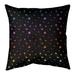 Latitude Run® Avicia Outer Space Indoor/Outdoor Throw Pillow Polyester/Polyfill blend in Blue/Black/Yellow | 16 H x 16 W x 3 D in | Wayfair