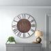 Oversized Czerwinski Wall Clock Wood in White Laurel Foundry Modern Farmhouse® | 36 H x 36 W x 2 D in | Wayfair D9E175D435C44339830CF635602A973B