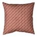 Latitude Run® Avicia Retro Diamonds Square Pillow Cover & Insert Polyester in Orange/Brown | 14 H x 1 D in | Wayfair