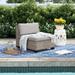 Sol 72 Outdoor™ Rochford Patio Chair w/ Cushions Wicker/Rattan in Gray | 25 H x 26.5 W x 31.5 D in | Wayfair 07355D709DF54F459EB740B0EC3CE665