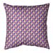 Latitude Run® Avicia Retro Diamonds Square Pillow Cover & Insert Polyester/Polyfill in Indigo | 14 H x 3 D in | Wayfair