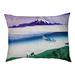 Tucker Murphy Pet™ Burkart Tama River in Musashi Province Dog Pillow Polyester in Blue/Brown | 2.5 H x 29.5 W x 19.5 D in | Wayfair