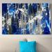 Latitude Run® I Have the Mind of Christ,1 Corinthians 216 - Print on Canvas Metal in Blue | 24 H x 40 W x 1.5 D in | Wayfair