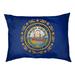 Tucker Murphy Pet™ Burien New Hampshire Flag Designer Pillow Fleece, Polyester | 9.5 H x 29.5 W x 19.5 D in | Wayfair