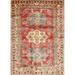 White 60 x 36 W in Indoor Area Rug - Bloomsbury Market Dungorbery Oriental Red/Orange/Brown Area Rug Polyester/Wool | 60 H x 36 W in | Wayfair