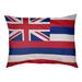 Tucker Murphy Pet™ Burien Honolulu Flag Designer Pillow Fleece, Polyester in Red | 14 H x 42.5 W x 32.5 D in | Wayfair