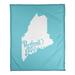 East Urban Home Portland Maine Fleece Blanket Microfiber/Fleece/Microfiber/Fleece in Blue | 50 W in | Wayfair 60F73B39680C4DB7BB456E83B16B979B