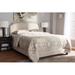 Fleur De Lis Living Batey Tufted Low Profile Standard Bed Upholstered/Polyester in Brown | 48.43 H x 64.17 W x 83.27 D in | Wayfair