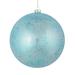 The Holiday Aisle® Glitter Clear Ball Plastic in Blue | 4.75 H x 4.75 W x 4.75 D in | Wayfair 8115CEF391F040ABA76199FAE5FB2156