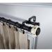 Darby Home Co Nisswa Double Curtain Rod, Steel in Black | 2.75 H x 170 W x 6.75 D in | Wayfair 0F9186A8164D4D2F99C5C2FD3090709F