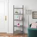 Latitude Run® Ladder Bookcase Wood in Gray | 65 H x 22 W x 19 D in | Wayfair E814EF50CE2E4AD1BFC969854CA42C13