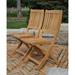 Rosecliff Heights Weon Folding Teak Patio Dining Side Chair Wood/Wicker/Rattan in Brown | 37 H x 18 W x 20 D in | Wayfair HLDS1656 39070971