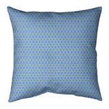 Latitude Run® Avicia Diamonds Square Pillow Cover & Insert Polyester/Polyfill in Blue/Yellow | 14 H x 14 W x 3 D in | Wayfair