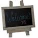 Gracie Oaks Wooden Chalkboard Wood/Manufactured Wood in Gray | 12 H x 8 W x 2 D in | Wayfair 29270C370C34469189F2068EB6433AE5