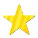 The Party Aisle™ Jumbo Foil Star Cutout in Yellow | 9 H x 9 W in | Wayfair 735ED4E41BB74FF9A3E8F9B748F4CAF4