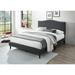 Red Barrel Studio® Longmeadow Platform Bed Upholstered/Polyester in Gray | 46 H x 64.5 W x 85 D in | Wayfair 9A778EB8F4E04D00B49D7ECE13E16610